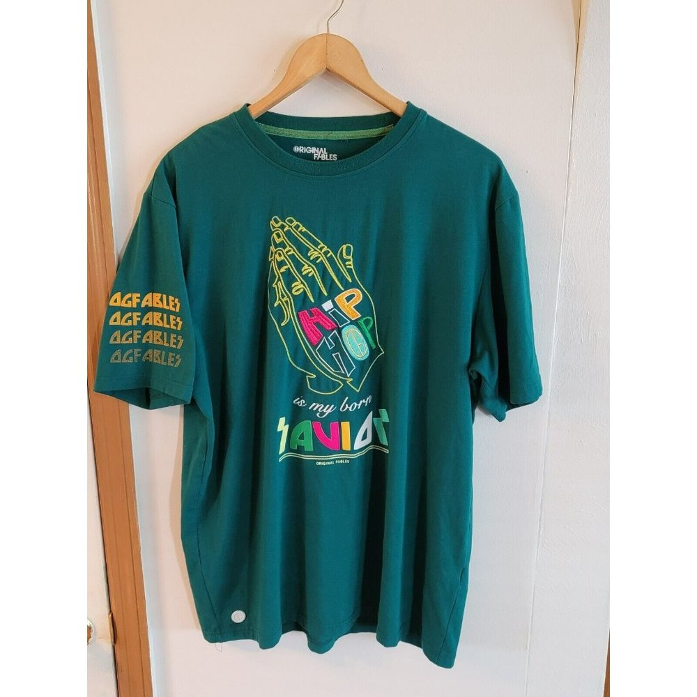 Mens Original Fables Streetwear T Shirt Size‎ XL Hip Hop is my Born Savior Xbox
